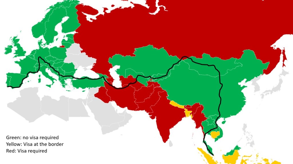 Countries that require visa